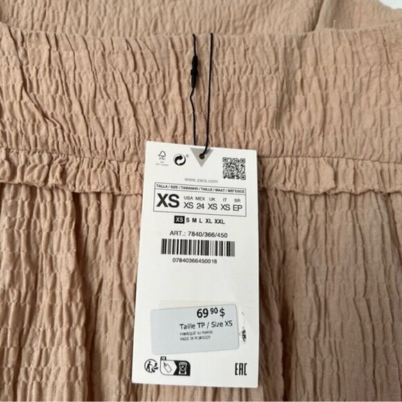 Zara, Ladies Structured Long Jumpsuit - Beige. Size: XS (US). NWT - Picture 8 of 16